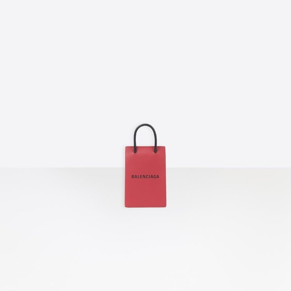 Shopping Phone Holder Red for Women | Balenciaga