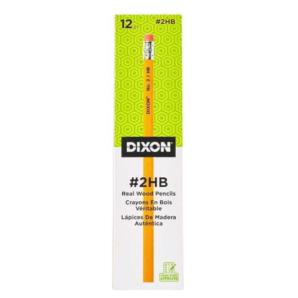 Dixon No. 2 HB铅笔 12支装 石墨芯，书写流畅