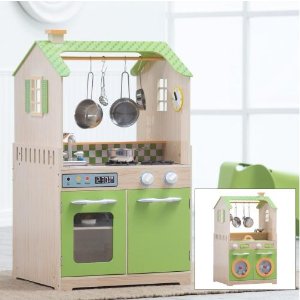 Teamson Kids Play Kitchen and Laundry Playset