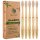 5pcs Sprmal Bamboo Toothbrushes Natural Organic Biodegradable and Vegan Bamboo Soft BPA Free Nylon Bristles For Sensitive Gums