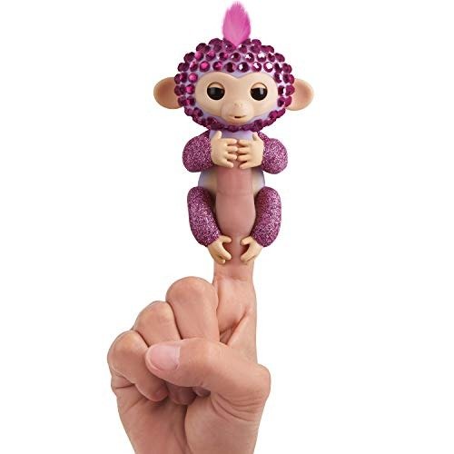 Fingerlings Monkeys - Fingerblings - Glitz (Purple/Pink) - Friendly Interactive Toy