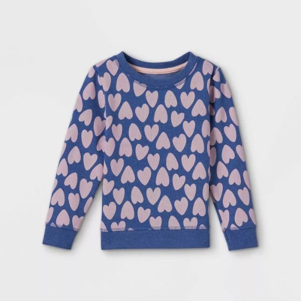 Toddler Girls' Fleece Pullover Sweatshirt - Cat & Jack™