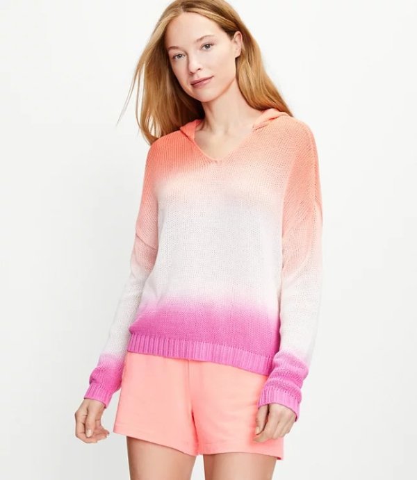Lou & Grey Dip Dye Hoodie Sweater | LOFT