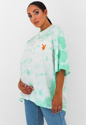- Playboy xMint Tie Dye Maternity T Shirt