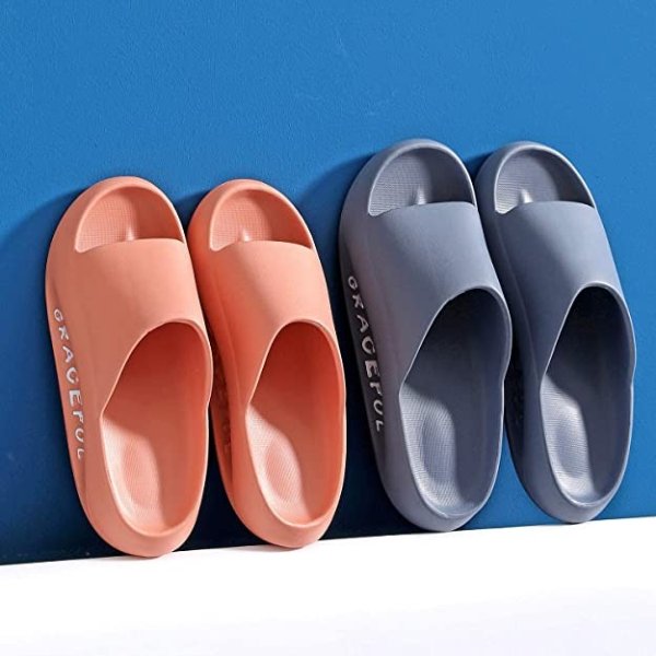 Slides Sandals Soft Shower Shoes Open Toe Summer House Slippers for Women Men