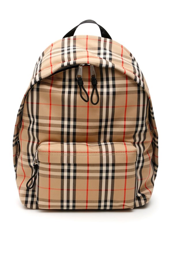 vintage check fabric jett backpack