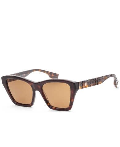 Burberry Women's Brown Square Sunglasses SKU: BE4391-300283-54 UPC: 8056597874854