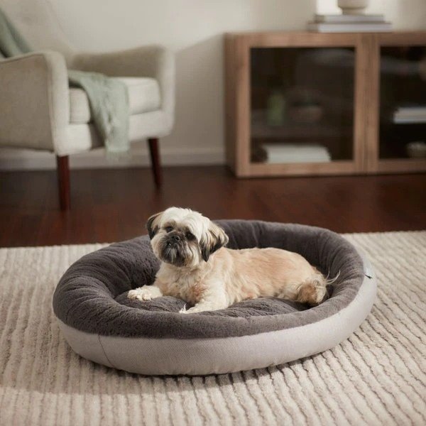 Herringbone Hi-Low Cuddler Dog & Cat Bed