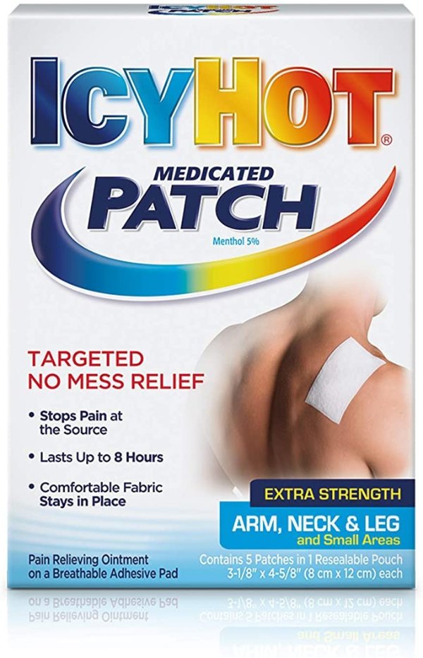 Medicated Patch Extra Strength Pain Relief Patch for Arm, Neck & Leg (5 Pain Patches)