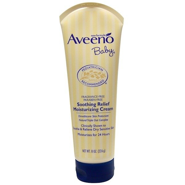 Aveeno, Baby, 舒缓减压保湿霜，无香精，8盎司（226 G）