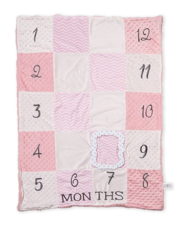 Pink Milestone Blanket