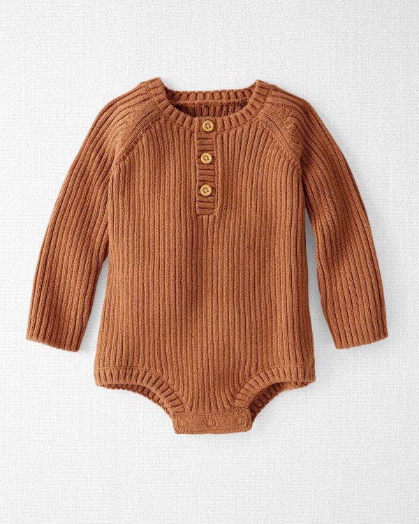 Organic Cotton Sweater Knit Bodysuit