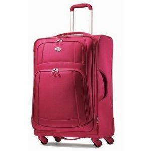 American Tourister 21" Carry On DeLite 2.0 Ultra-Lightweight Luggage Spinner (Cherry Red)