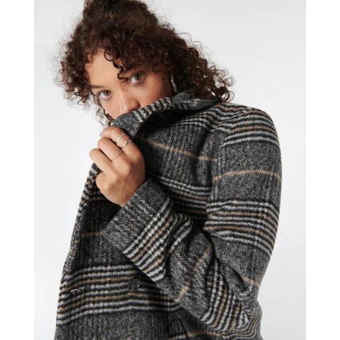 Hollister格纹大衣