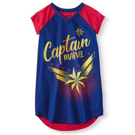 Girls' Captain Marvel Pajama Nightgown (Little Girl & Big Girl)