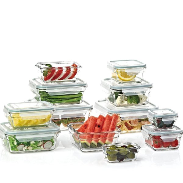 Member's Mark 24-Piece Glass Food Storage Set by Glasslock