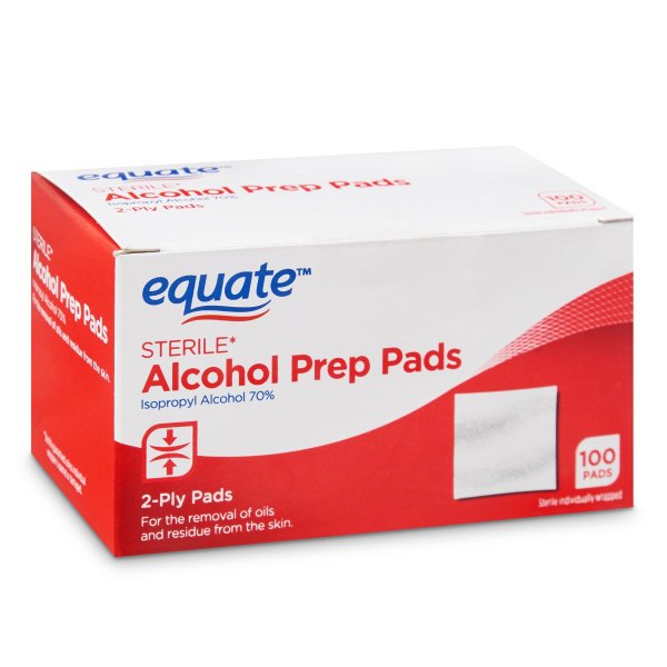 Sterile Alcohol Prep Pads, 100 Count
