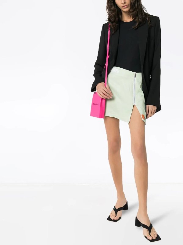 x Sami Miro panelled zip mini skirt