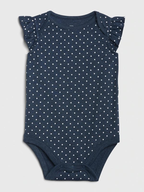Baby Print Ruffle Bodysuit