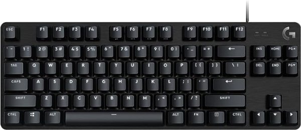 G413 TKL SE Mechanical Gaming Keyboard - Compact Backlit Keyboard with Tactile Mechanical Switches, Anti-Ghosting, Compatible with Windows, macOS - Black Aluminum