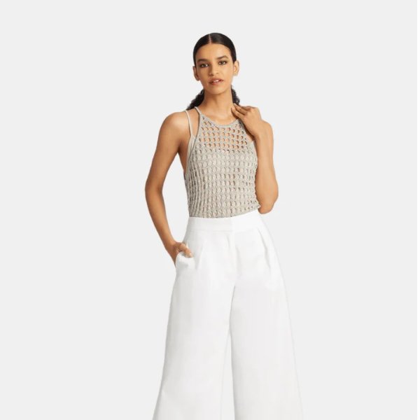 Wide Leg Pant with Pleats