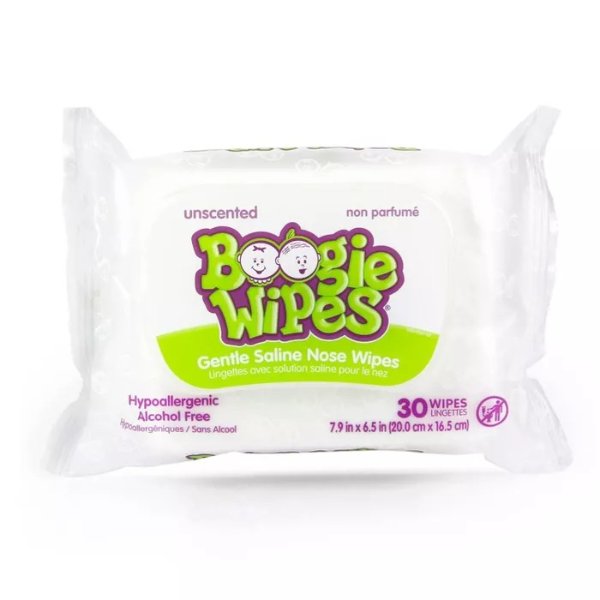 Saline Nose Wipes Unscented - 30ct