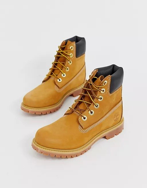 6 Premium Wheat leather ankle boots in wheat beige