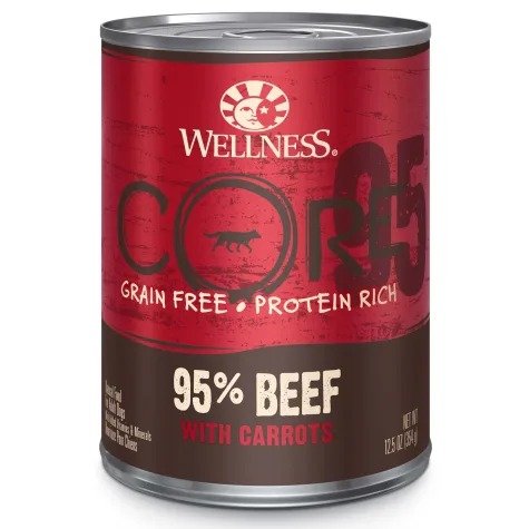 CORE 95% Natural Wet Grain Free Beef & Carrots Dog Food, 12.5 oz., Case of 12 | Petco