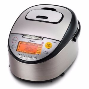 Tiger JKT-S10U-K IH Rice Cooker with Slow Cooker and Bread Maker Stainless Steel, Black 5.5-Cup