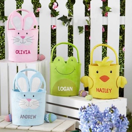Personalized Easter Friends Plush Easter Baskets