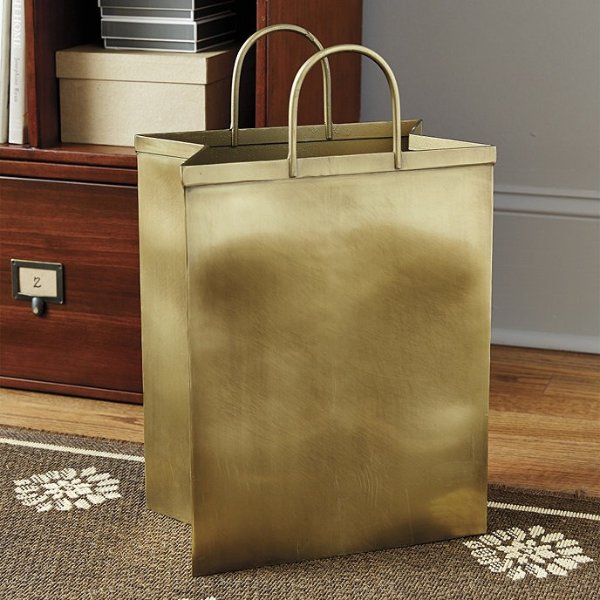 Bunny Williams Shopping Bag Waste Bin | Ballard Designs