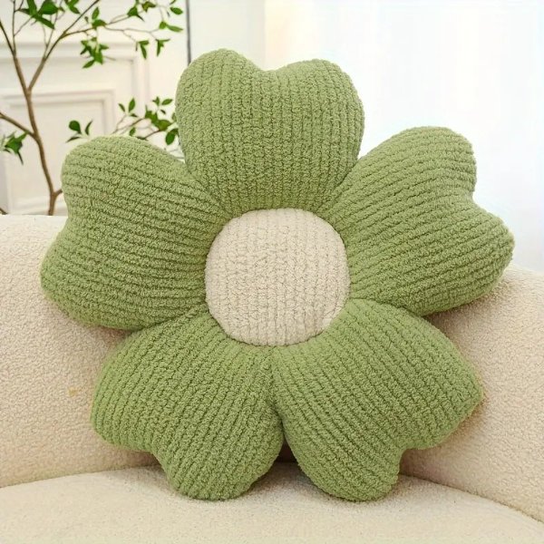 1pc Home Decorative Cushion, Breathable Flower Seat Cushion, Table Chair Cushion Floor Pillow For Sofa Couch Bed Office