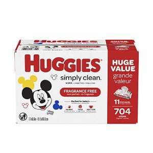 HUGGIES Baby Wipes 704 *4 + Pampers Baby Wipes 720*4