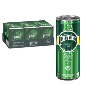 Perrier Sparkling Water, 11.15 Fl Oz Cans, 8 count (Pack of 3)