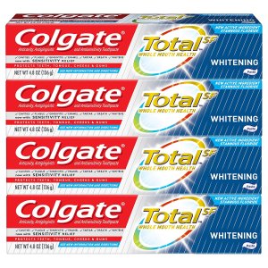 Colgate Total Whitening Toothpaste - 4.8 ounce (4 Pack)
