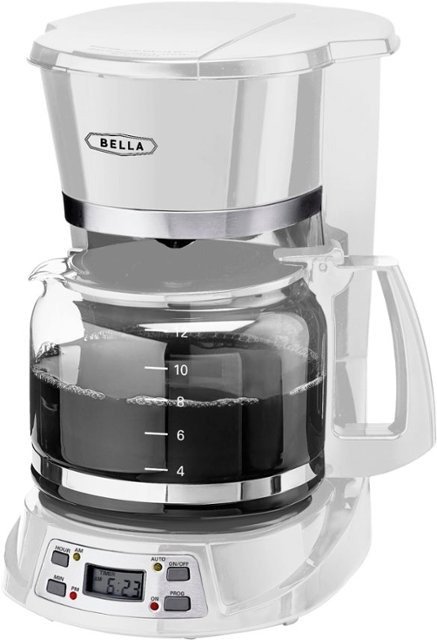 - 12-Cup Programmable Coffee Maker - White