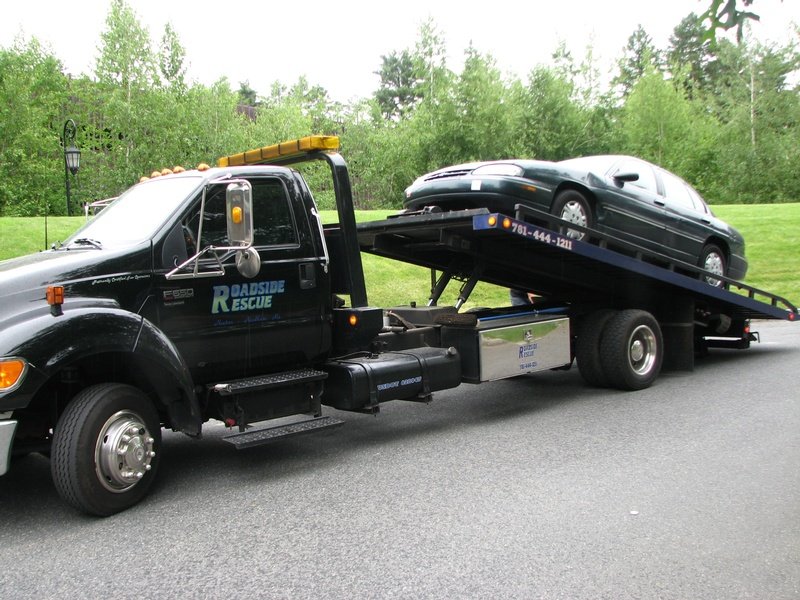 towed car
