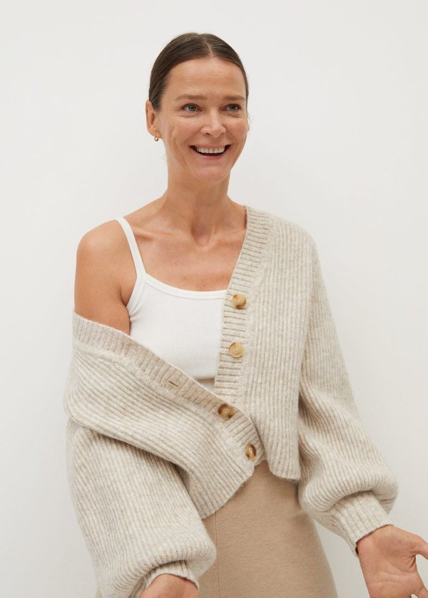 Buttoned ribbed cardigan - Women | OUTLET USA