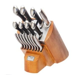 Chicago Cutlery Fusion Knife Block Set 1090390, 18-Pieces, Stainless Steel