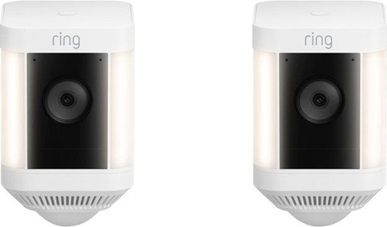 - Spotlight Cam Plus 2-pack Camera Indoor/Outdoor Wireless 1080p Security Cameras - White
