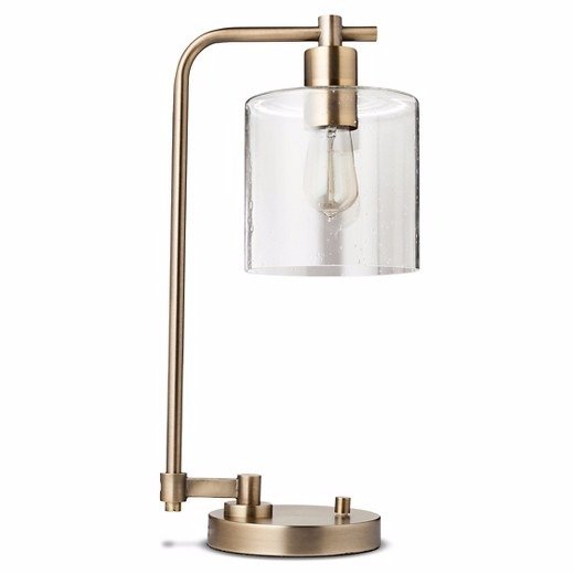 Hudson Industrial Table Lamp Antique Brass - Threshold&#153;