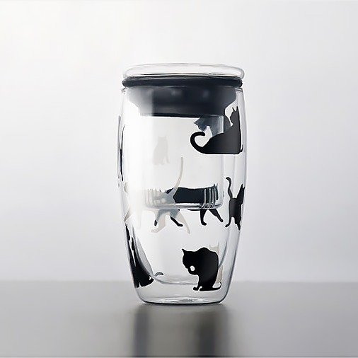 Double Wall Borosilicate Glass - Cats