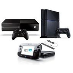 次时代游戏机套装 PS4+Xbox One+Wii U 二手
