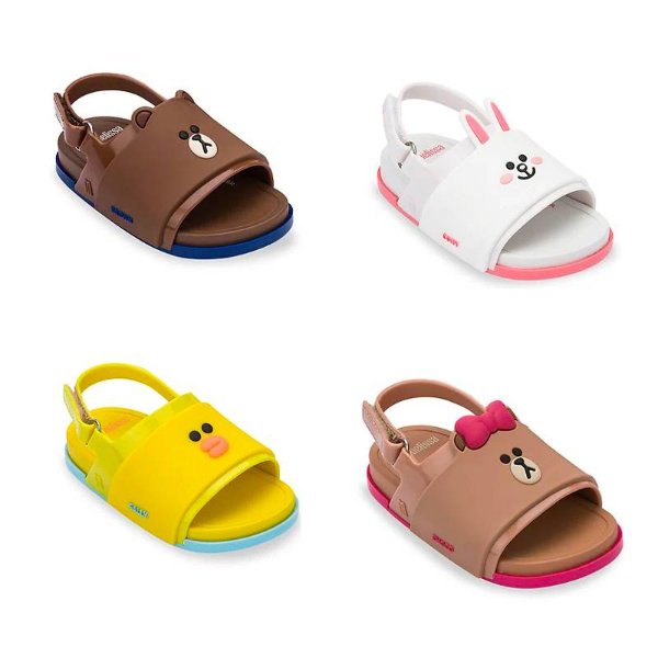 Baby's, Little Girl's & Girl's Mini Melissa x Line Friends Sandals