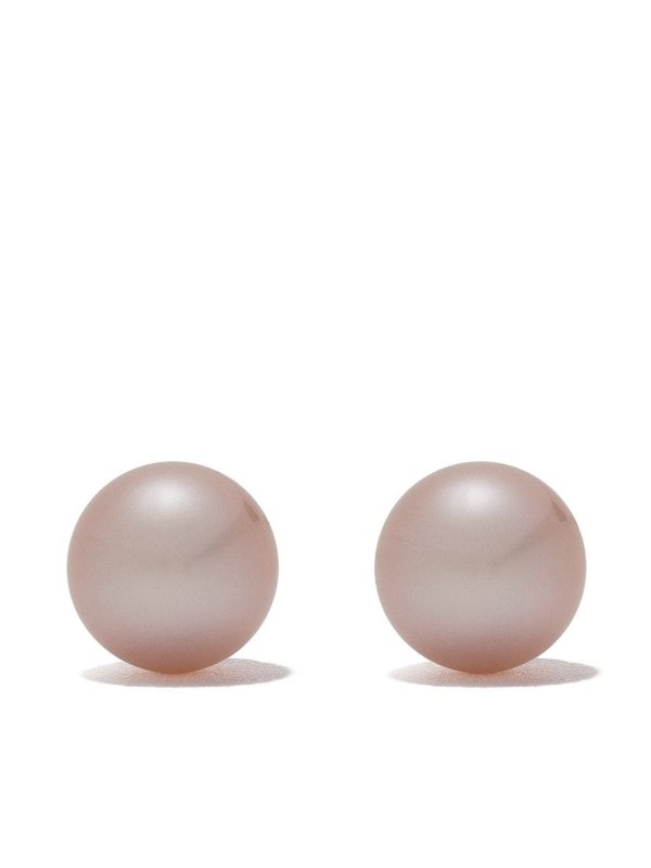 18kt white gold Classic freshwater pearl stud earrings