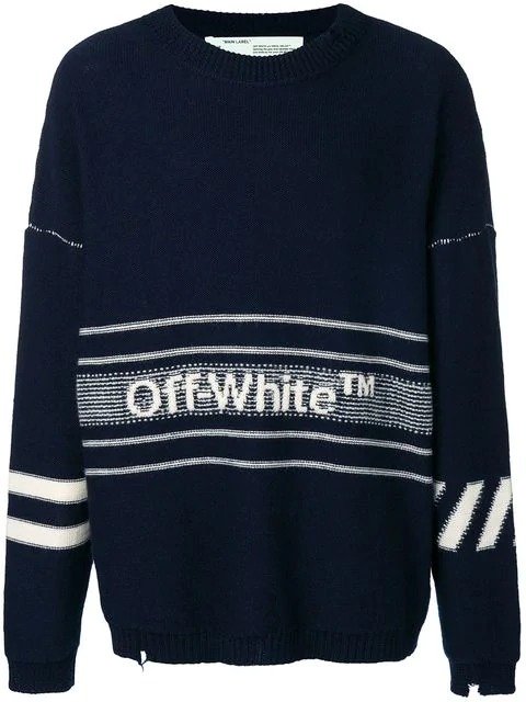 logo embroidered sweater