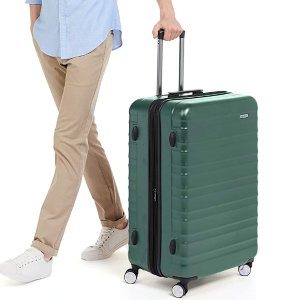 AmazonBasics Premium Hardside Spinner Suitcase Luggage with Built-In TSA Lock and Wheels