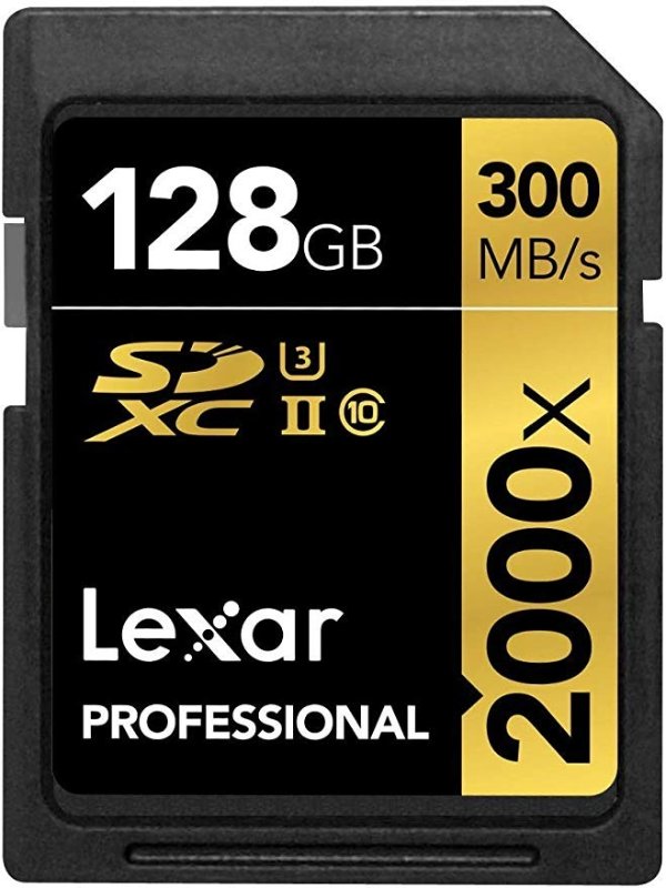 Professional 2000X 128GB SDXC Uhs-II Card
