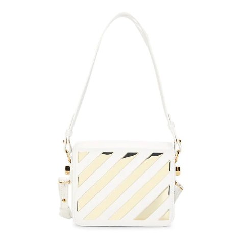 Off-WhiteMetallic-Striped 斜挎包