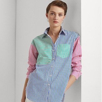 Women's Striped Cotton Broadcloth Shirt